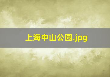 上海中山公园