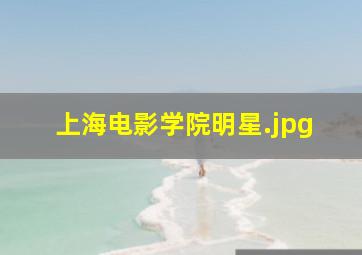 上海电影学院明星