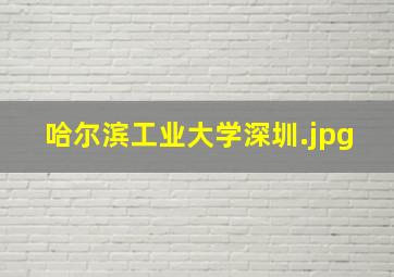 哈尔滨工业大学深圳