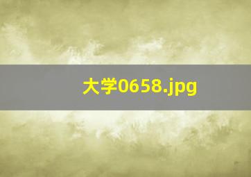 大学0658