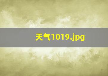 天气1019