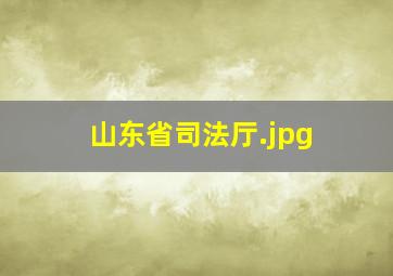 山东省司法厅