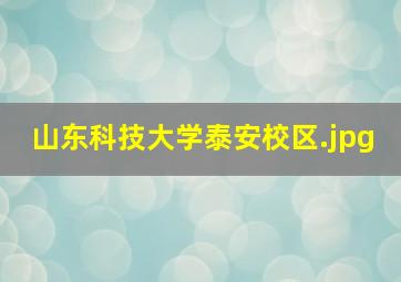 山东科技大学泰安校区