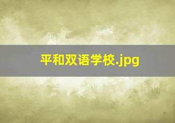平和双语学校