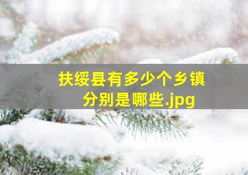 扶绥县有多少个乡镇分别是哪些
