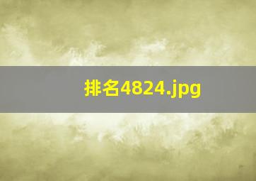 排名4824