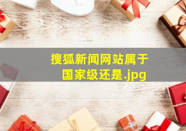 搜狐新闻网站属于国家级还是