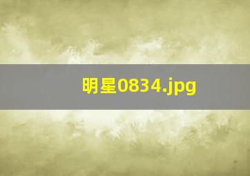 明星0834