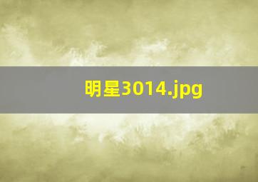明星3014