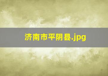 济南市平阴县