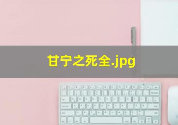 甘宁之死全