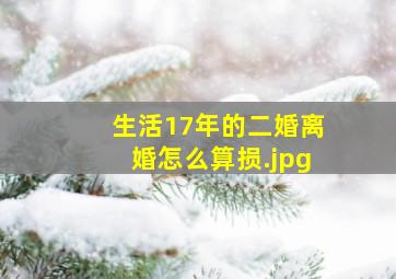 生活17年的二婚离婚怎么算损