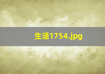 生活1754