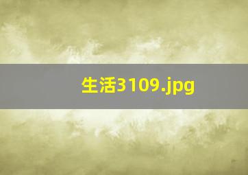 生活3109