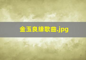 金玉良缘歌曲