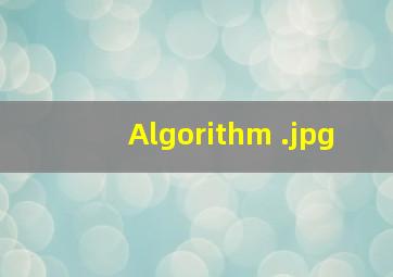Algorithm 