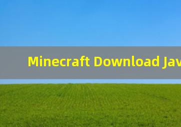 Minecraft Download Java 