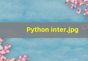 Python inter