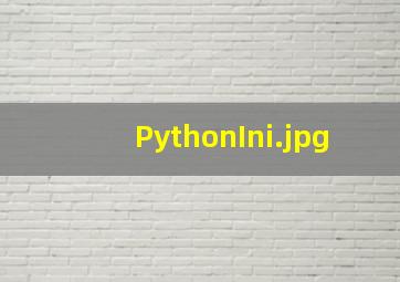 PythonIni