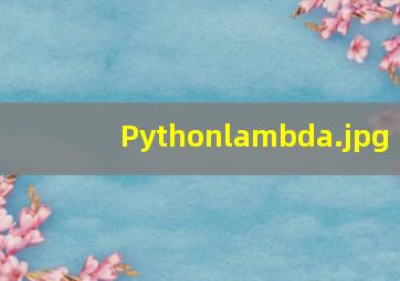 Pythonlambda