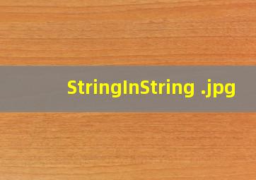 StringInString 