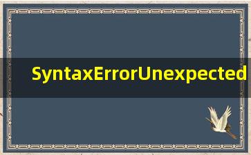 SyntaxErrorUnexpected end of JSON input 