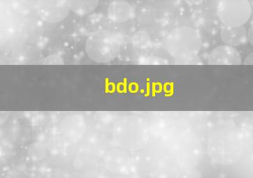 bdo