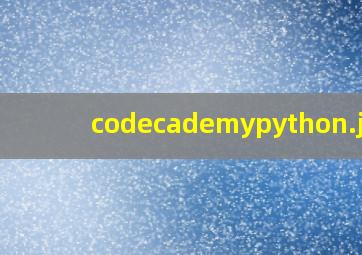 codecademypython