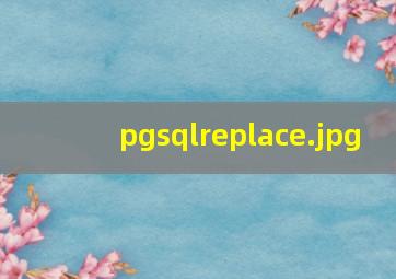 pgsqlreplace