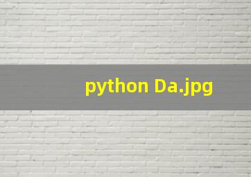 python Da