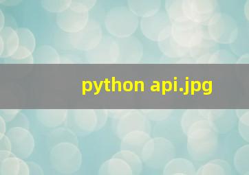 python api
