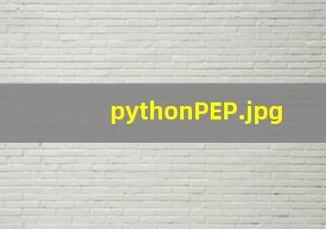 pythonPEP