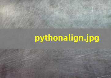 pythonalign