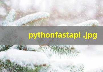 pythonfastapi 